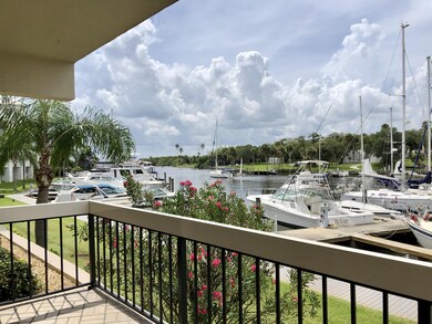 View of the marina from the balcony