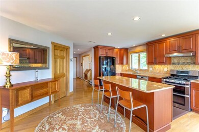 Custom cherry kitchen with granite...