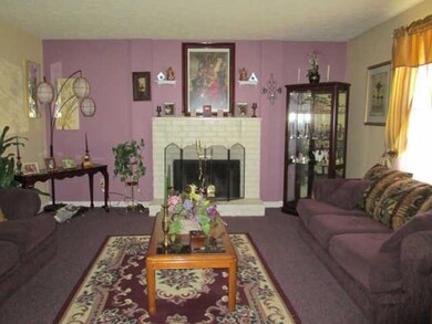 Living room with fireplace