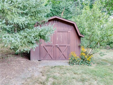 Spacious 10x12 shed in the back yard.