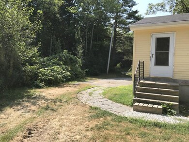 Side view of house and back door...