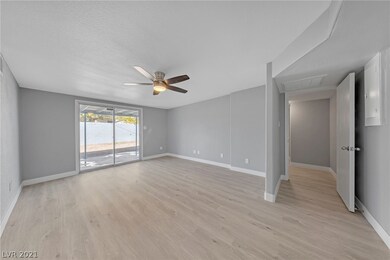 Great Room with sliding doors to the backyard