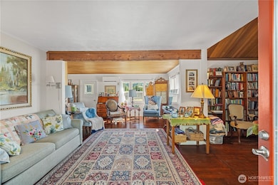 Gorgeous wood features throughout main living space