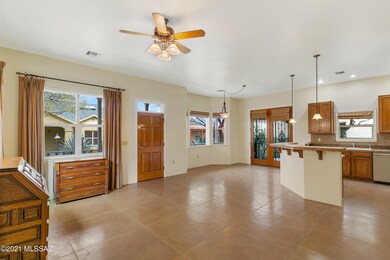 Entry, dining, living