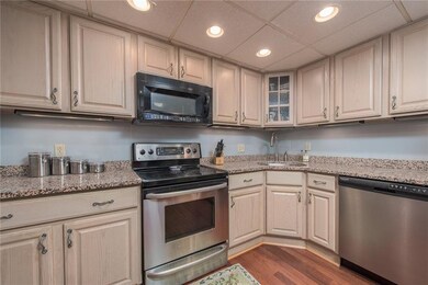 Kitchen with granite counter tops