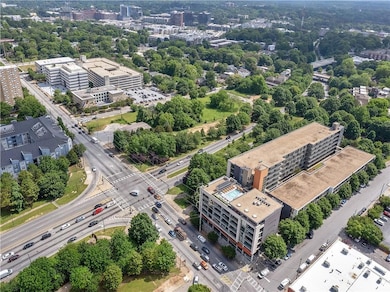 High above Tribute Lofts