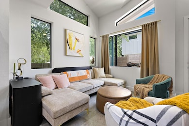 Living room with healthy amount of natural light 
