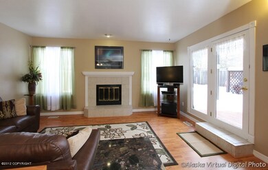 Family room with Firplace