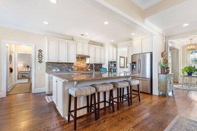 Kitchen is light and bright
