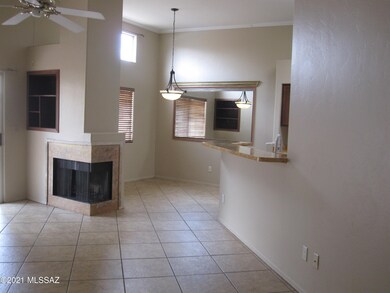 Living room to dining