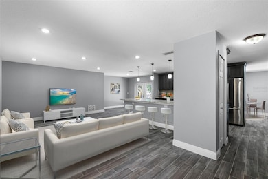 virtually staged living room