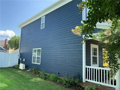 Left side of home