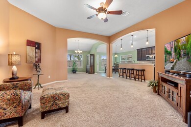  Open concept with beautiful arched wall openings