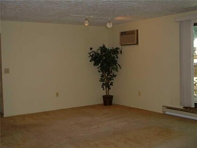Living Room. Showing wall air conditioner , basebo