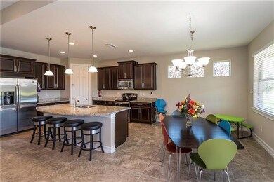 Kitchen with eat-in space.