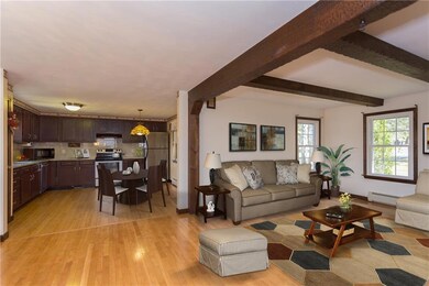 Virtually Staged Living Area/ Kitchen