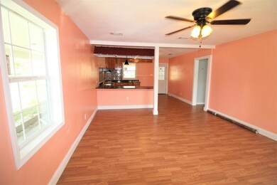 Front Door into Living Area and Kitchen