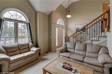 Vaulted ceilings and a lot of natural lighting in 