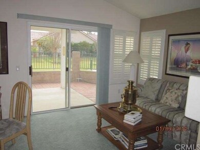 family room with patio views