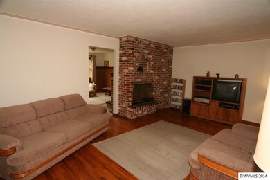 Family Room with Fireplace View. Nice Size with Ro