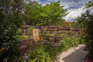 Vegetable and flower gardens