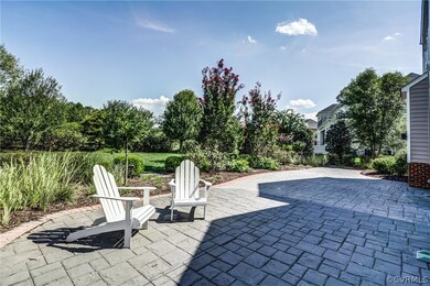 View from patio looking out onto front portion of
