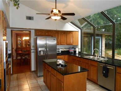 Kitchen. Beautiful granite counters and stainless