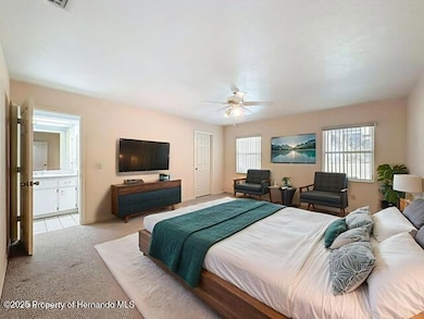 Virtually staged Primary bedroom