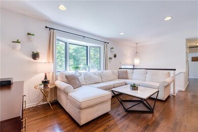Gleaming refinished hardwood floors.