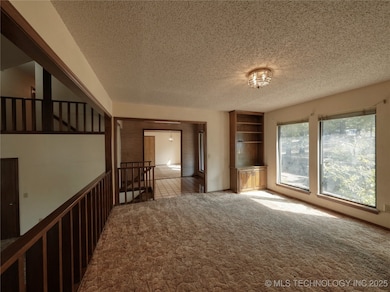 family room overlooks great room