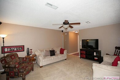 Nice size living area with gas fireplace