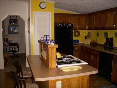 Great kitchen! again up to date paint and large kitchen island.