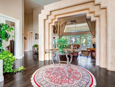 Entry Hall. Entryway Foyer with step down to Great
