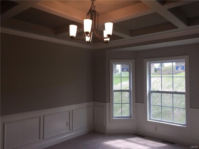 Dining Room. Attention to detail w/coffered ceilin