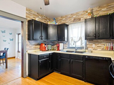Kitchen going to dining room