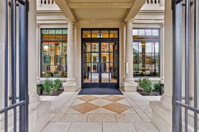 Secured front entrance from the covered courtyard.