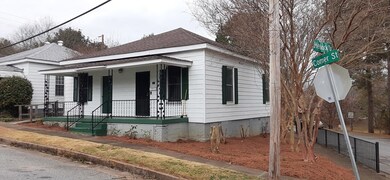 Nice big porch, corner lot
