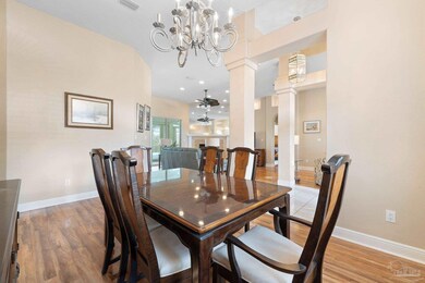 to the left of the foyer