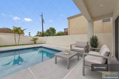 Pool Area Staged