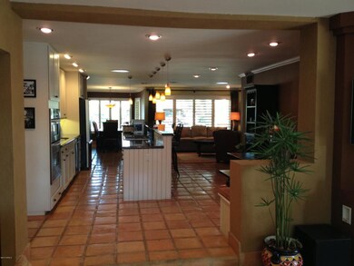 View of kitchen from family room