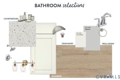 Upgraded Quartz countertops in bathrooms!