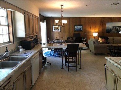 kitchen/dining/living area on  1 bedroom apt side