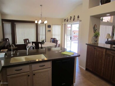 Kitchen and eating area