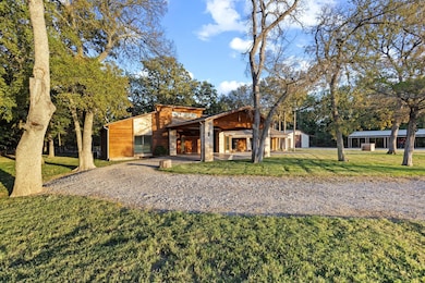 Circular driveway offers plenty of room for parking