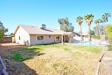 Large backyard