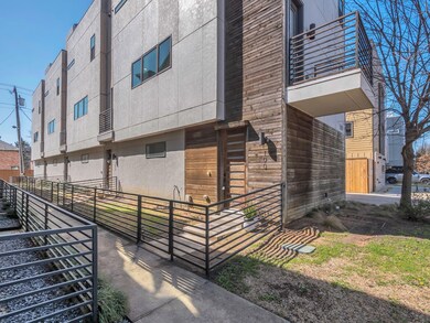 Private Entry with fenced front yard