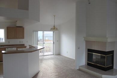 from living room to dining area