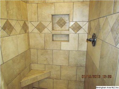 Completley remodeled tile shower in the master bat