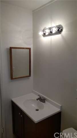 New vanity in bathroom