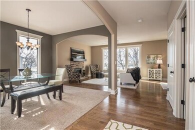 Entry Hall opens to spacious Dining Room.  Stone F